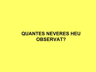 QUANTES NEVERES HEU OBSERVAT? 