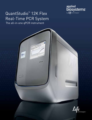 QuantStudio™ 12K Flex
Real-Time PCR System
The all-in-one qPCR instrument
 