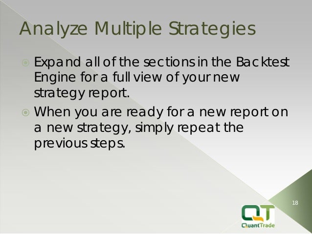 Backtesting trading strategies pdf