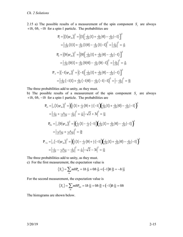 Quantum Mechanics A Paradigms Approach 1st Edition McIntyre Solutions