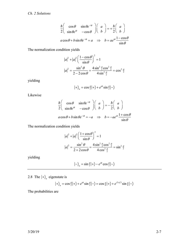 Quantum Mechanics A Paradigms Approach 1st Edition McIntyre Solutions