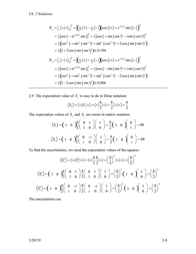 Quantum Mechanics A Paradigms Approach 1st Edition McIntyre Solutions