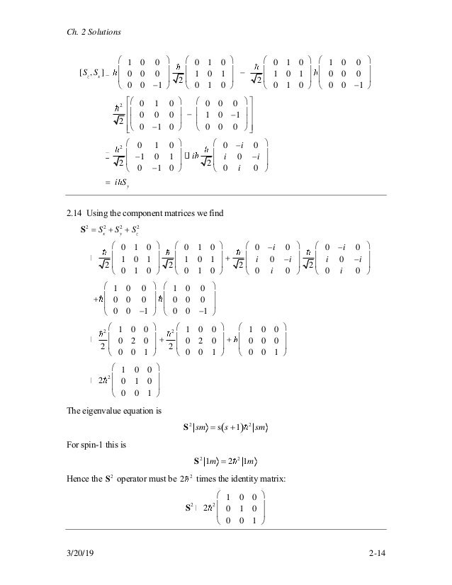 Quantum Mechanics A Paradigms Approach 1st Edition McIntyre Solutions…