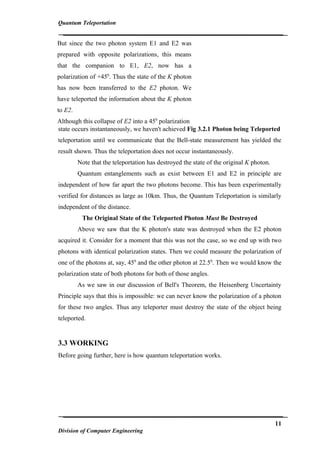 Quantum Teleportation | PDF