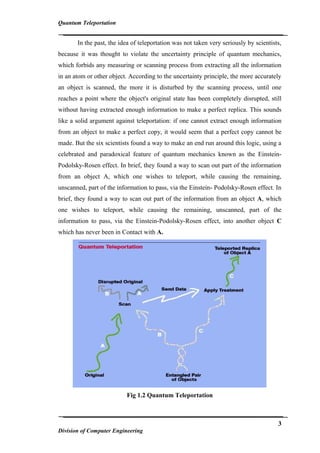 Quantum Teleportation | PDF