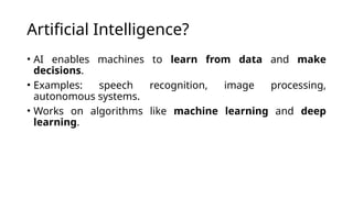 Quantum Artificial Intelligence Basic Presentation | PPTX