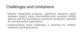 Quantum Artificial Intelligence Basic Presentation | PPTX