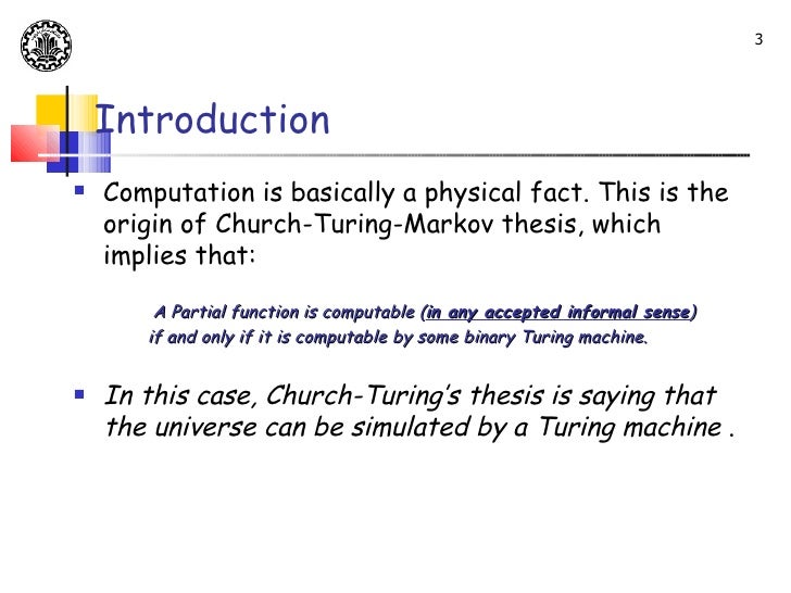 Classical physics and the church turing thesis