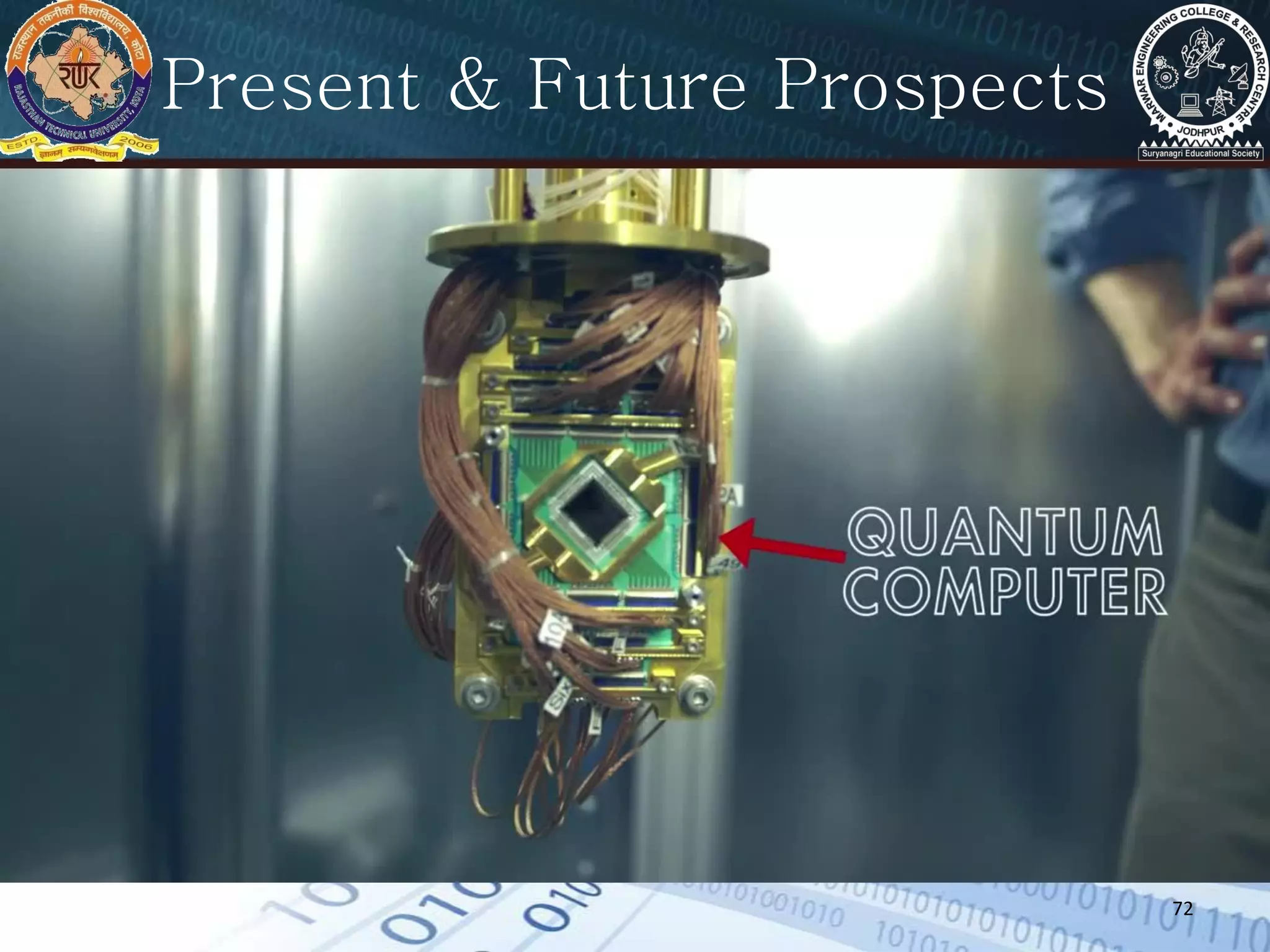 72
Present & Future Prospects
 