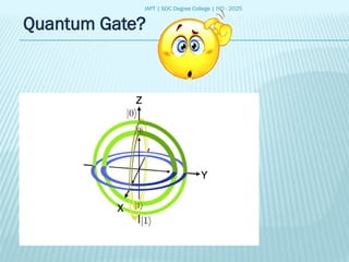 IAPT | SDC Degree College | IYQ - 2025
Quantum Gate?
 