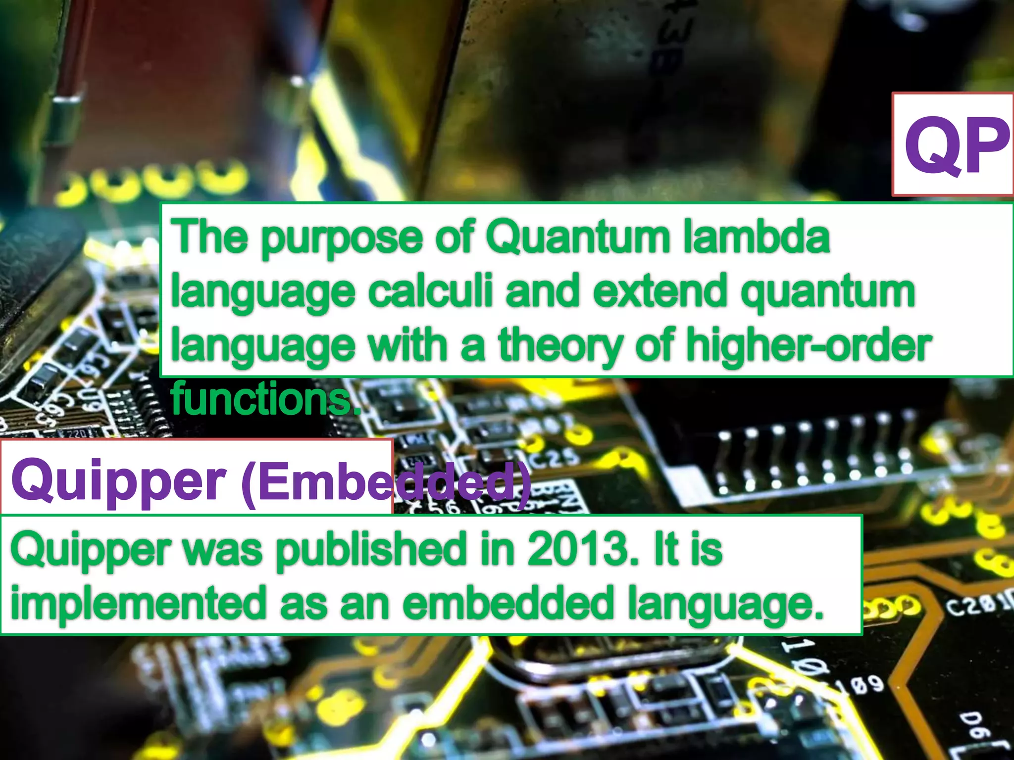 Quantum computer