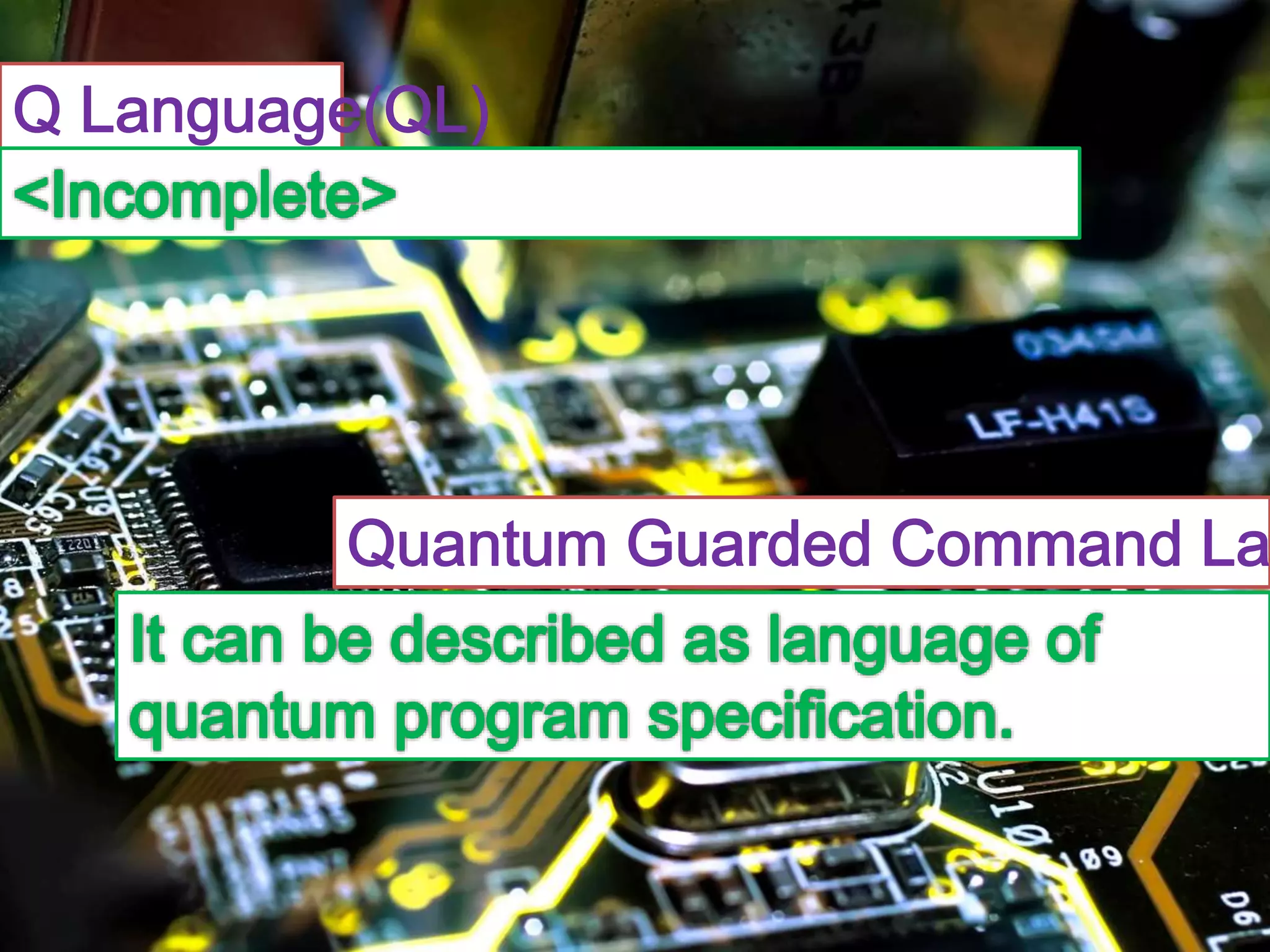 Quantum computer
