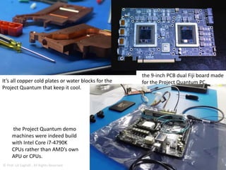 This render of Project Quantum
shows how tightly packed
components are.
This CAD image of the
radiator and water
blocks give you an idea
of the interior layout.
© Prof. Lili Saghafi , All Rights Reserved
 