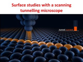 Surface studies with a scanning
tunnelling microscope
51
 