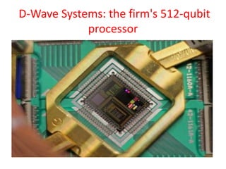 QUANTUM COMPUTING POWER
• the practical difficulty of building quantum
computers increases exponentially with the
number of qubits, so there is the possibility
that quantum computing research might run
into a barrier.
© Prof. Lili Saghafi , All Rights Reserved
 