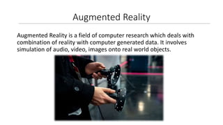 AN Introduction to Augmented Reality(AR)