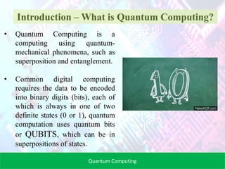 Quantum computing | PPTX