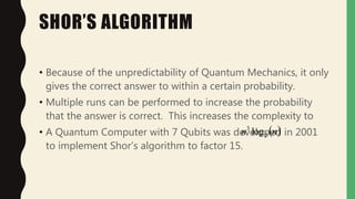 Quantum computing - A Compilation of Concepts | PPTX