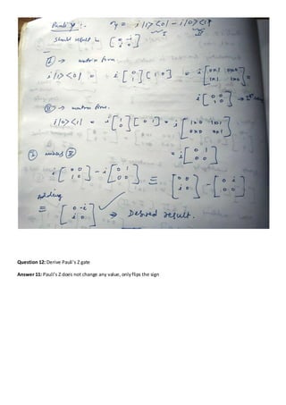 Quantum Computing Notes Ver1.0 | PDF