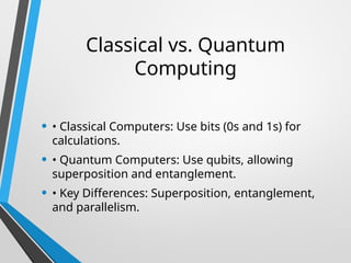 Quantum Computing presentation ppt form some slides | PPT