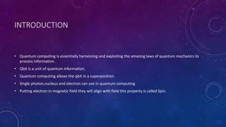 Quantum computing | PPTX