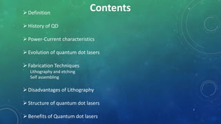 Quantum dot laser | PPTX