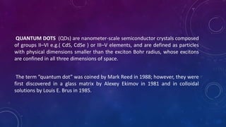 Quantum dots | PPTX