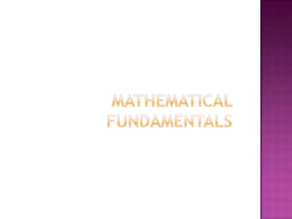 Mathematicalfundamentals
