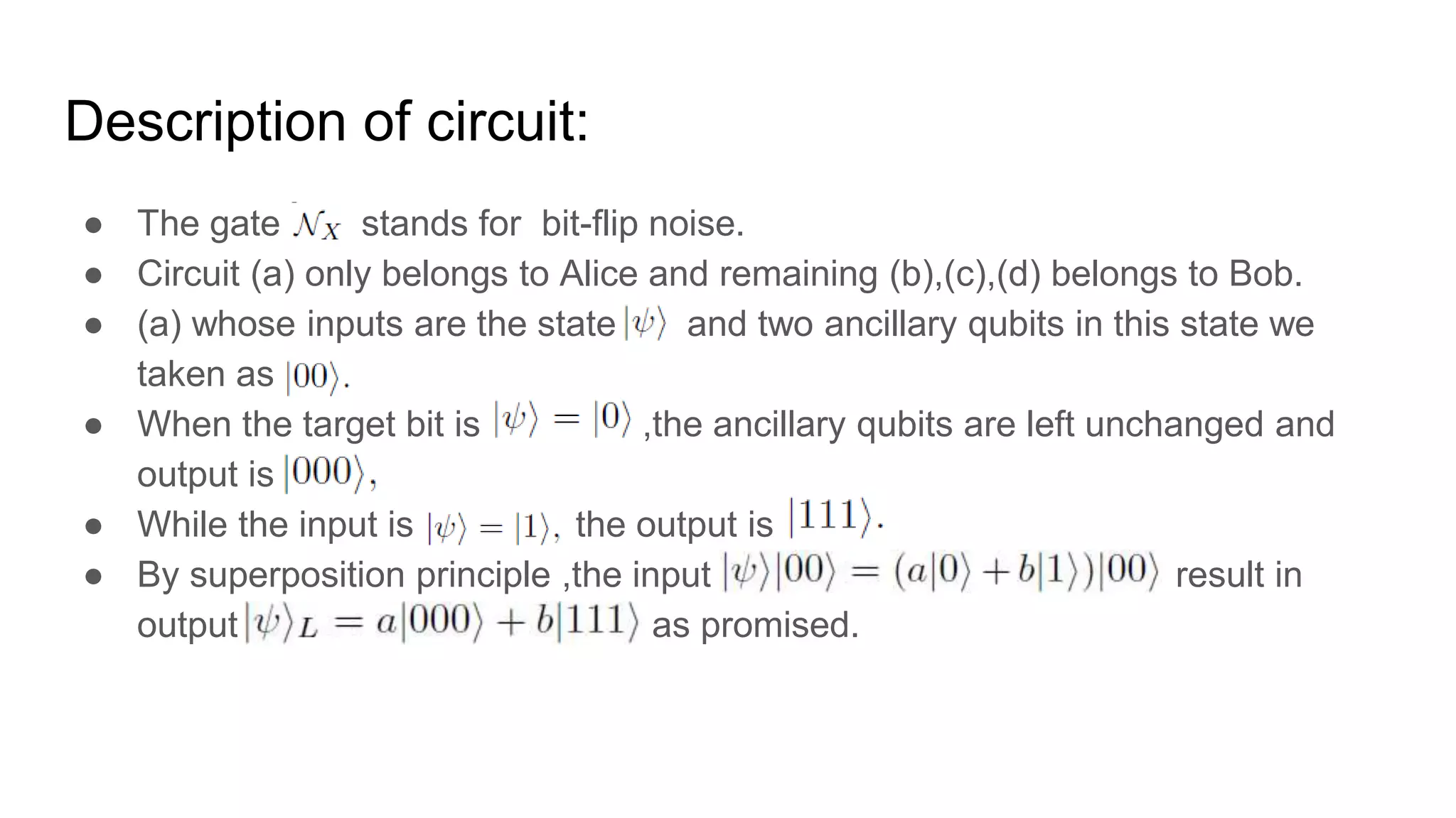 Quantum error correcting codes | PPTX