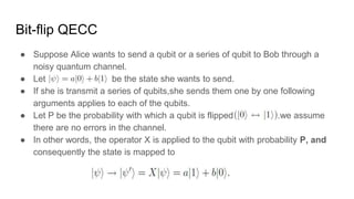 Quantum error correcting codes | PPTX