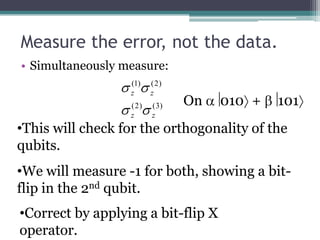 Quantum error correction | PPTX