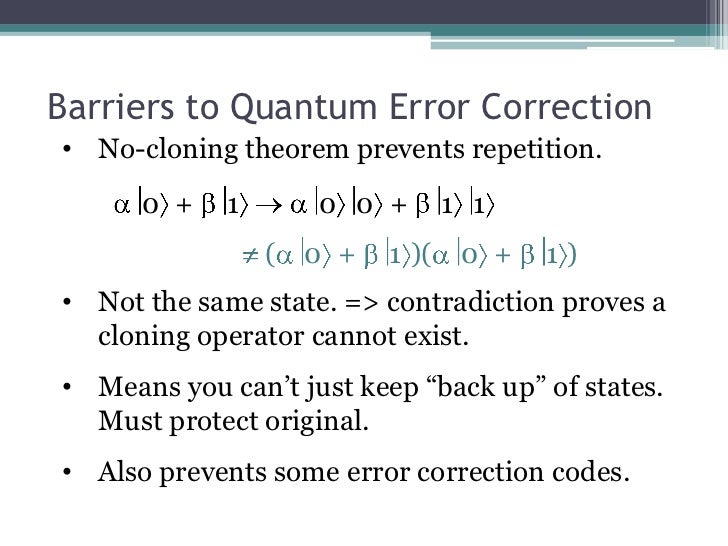 Survey of quantum error correction codes tiklodeck