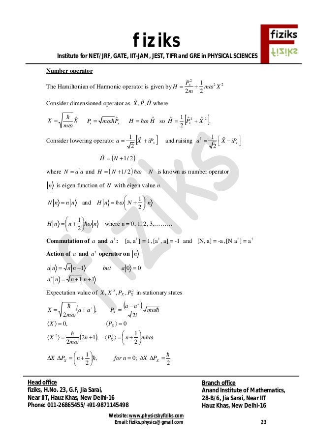 Quantum Formula Sheet Quantum Formula Sheet