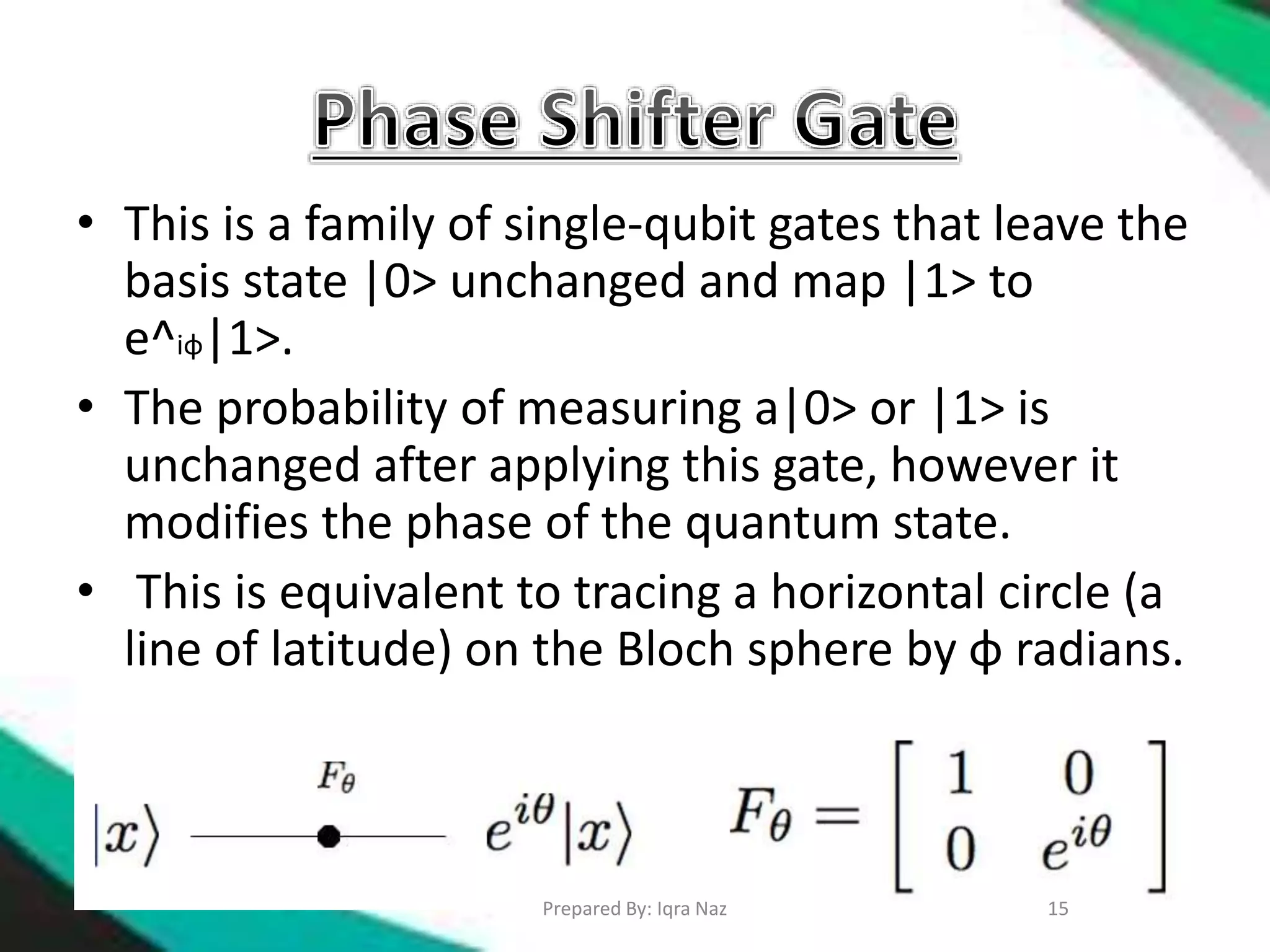 Quantum gates | PPTX