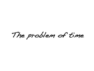 The problem of time
 