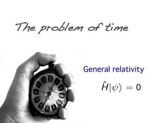 The problem of time


           General relativity
 