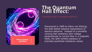 Understanding the Quantum Hall Effect: Principles and Applications in ...
