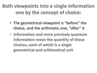 Quantum information as the information of infinite series | PPTX