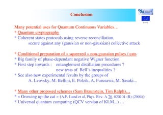 Quantum key distribution with continuous variables at telecom ...