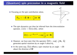 Quantum mechanical spin | PDF
