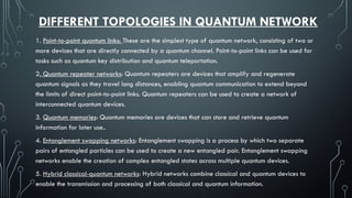 QUANTUM_NETWORKING.pptx a ppt on quantum networking | PPTX