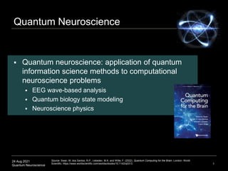 24 Aug 2021
Quantum Neuroscience
Quantum Neuroscience
 Quantum neuroscience: application of quantum
information science m...