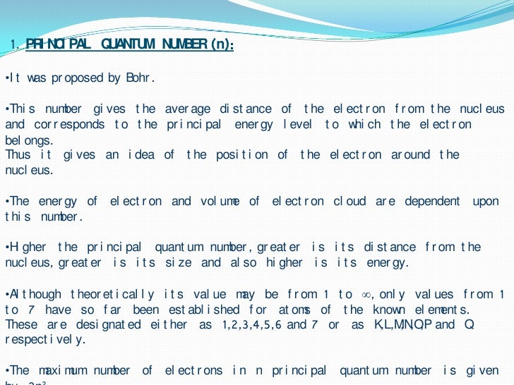 What is the meaning of lithium quantum number