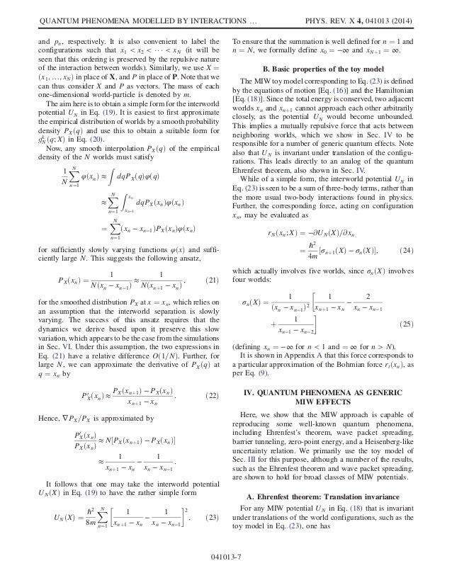Quantum Phenomena Modeled By Interactions Between Many Classical Worl