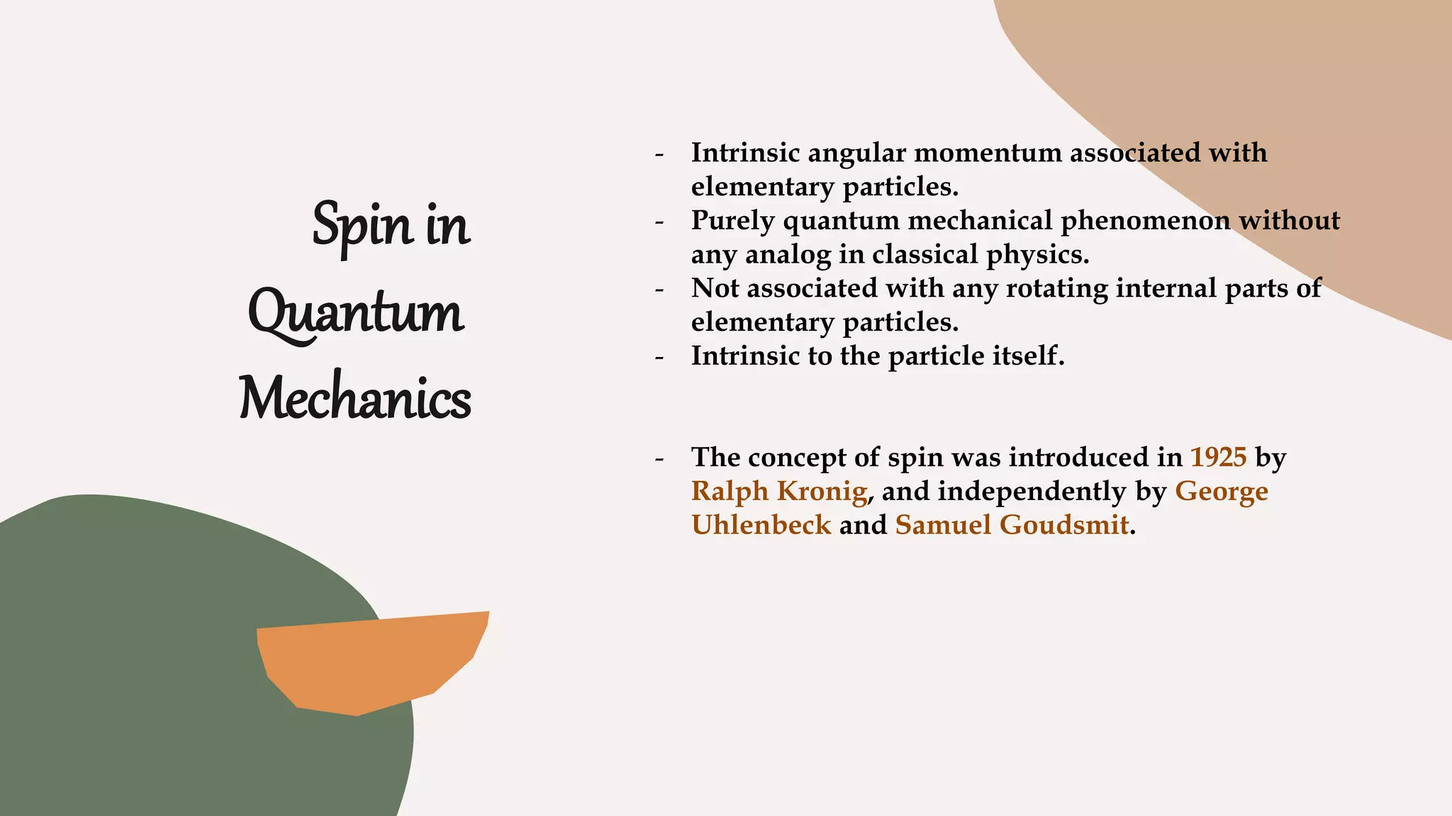 Spin of electron and proton | PPTX