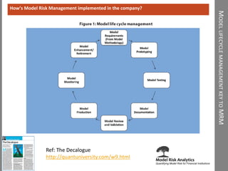 Model Risk Management : Best Practices | PDF