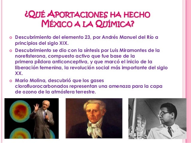 Qué aportaciones ha hecho méxico a la química