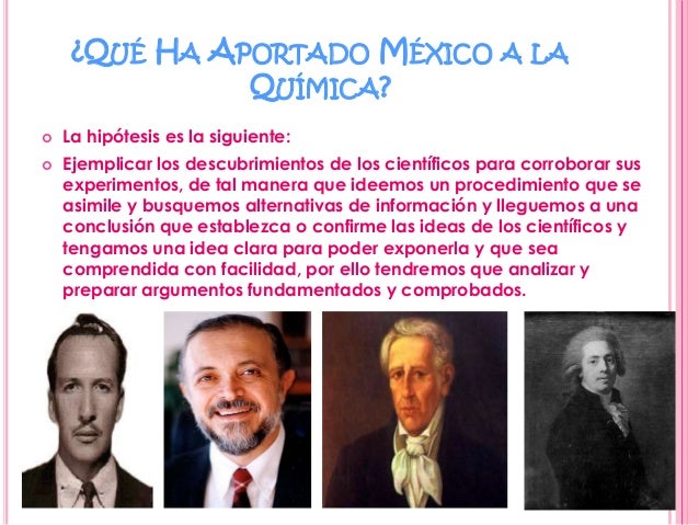 Qué aportaciones ha hecho méxico a la química (2)