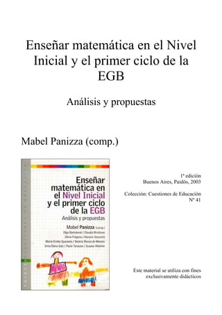 Quaranta wolman discusiones en la clase de matematica | PDF