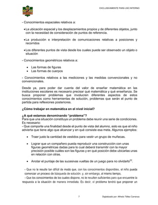Quaranta maria emilia por que enseñar matematica en el nivel inicial | PDF